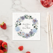 フローラリースブライダルシャワー スタンダードカクテルナプキン (インサイチュ)