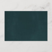 フローラリースホワイトブラックエメラルドコッパー結婚ズ 出欠カード (裏面)