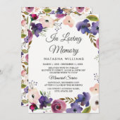 フローラリースメモリアル告知サービス 招待状 (正面/裏面)