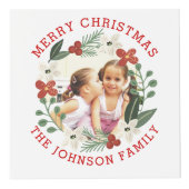 フローラリースメリーのクリスマス写真 フォトキューブ (正面)