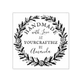 フローラリースラブルーベの手作り素朴なボホハンドメイド ラバースタンプ (インプリント)