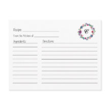 フローラリースレシピカード