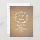 フローラリースヴィンテージ日付はがきを保存 案内ポストカード (正面/裏面)