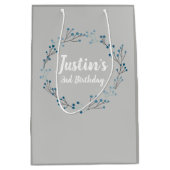 フローラリースヴィンテージ誕生日抱き枕 ミディアムペーパーバッグ (正面)