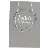 フローラリースヴィンテージ誕生日抱き枕 ミディアムペーパーバッグ (裏面)