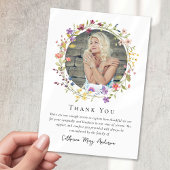 フローラリース写真悔やみや弔慰葬儀記念館 サンキューカード