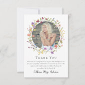 フローラリース写真悔やみや弔慰葬儀記念館 サンキューカード (正面)