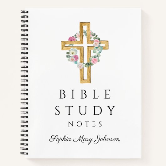 フローラリース宗教十字聖書勉強 ノートブック (正面)