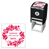 フローラリース手作りラブバイ名前をカスタムする セルフインキングスタンプ (インサイチュ)