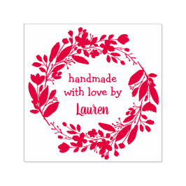 フローラリース手作りラブバイ名前をカスタムする セルフインキングスタンプ