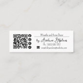 フローラリース手製 |手作り名刺 スキニー名刺 (裏面)