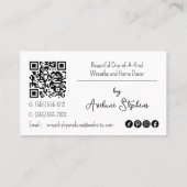 フローラリース手製 |手作り名刺 名刺 (裏面)