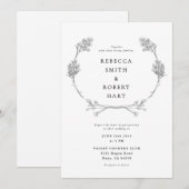 フローラリース招待状02 招待状 (正面/裏面)