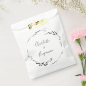 フローラリース書風カスタムウェディング フェイバーバッグ (封をした状態)