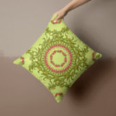 フローラリース枕イン黄 クッション