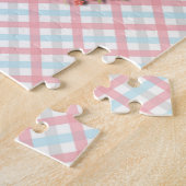 フローラリース格子模様グラフィックアートパズル ジグソーパズル (側面)