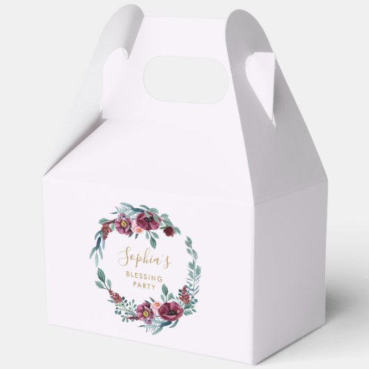 フローラリース母及びベビー賛美パーティー フェイバーボックス (正面)