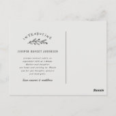 フローラリース生誕発表葉書 ポストカード (裏面)