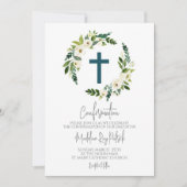 フローラリース確認 招待状 (正面)