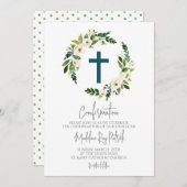 フローラリース確認 招待状 (正面/裏面)