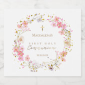 フローラリース第一聖餐式 スパークリングワインラベル (シングルラベル)