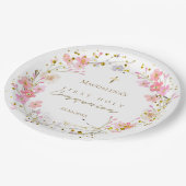 フローラリース第一聖餐式 ペーパープレート (アングル)