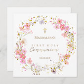 フローラリース第一聖餐式 招待状 (正面/裏面)