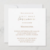 フローラリース第一聖餐式 招待状 (裏面)