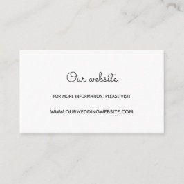 フローラリース結婚のウェブサイトカード エンクロージャーカード