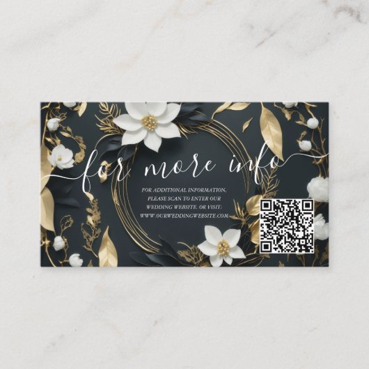 フローラリース結婚の詳細情報QRコード エンクロージャーカード (正面)