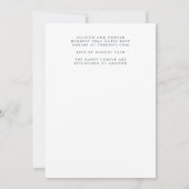 フローラリース結婚式招待状 招待状 (裏面)