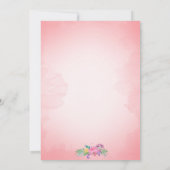 フローラリース結婚式招待状 招待状 (裏面)