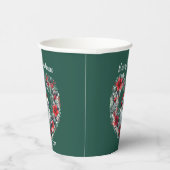 フローラリース – クリスマス2023サンタクロース 紙コップ (右)