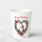 フローラリース – クリスマス2023サンタクロース 紙コップ (裏面)