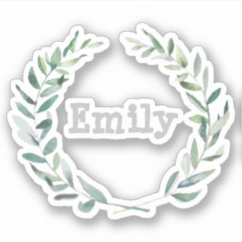 フローラリース パーソナライズされた シール