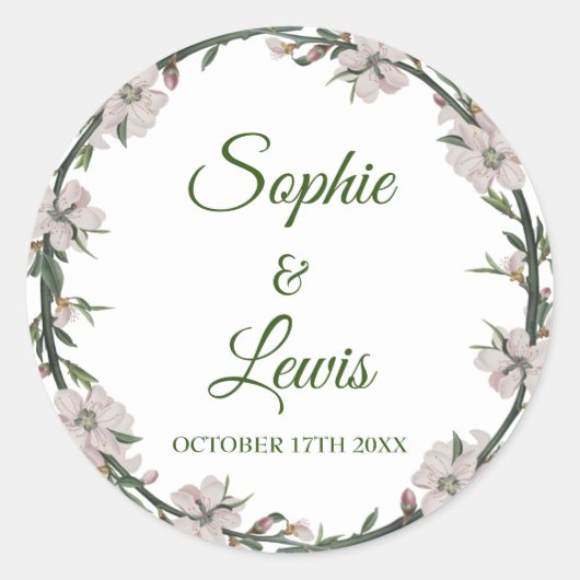 フローラリース ラウンドシール (正面)