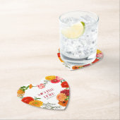 フローラリース – 日付の保存 ペーパーコースター (インサイチュ)