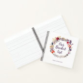 フローラリースBucket List Keepsake Journal ノートブック (内部)