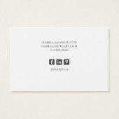 フローラリーフのネックレスジュエリーディスプレイカード (裏面)