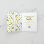 フローラリーフ、従業員サンキューカード サンキューカード (内部)