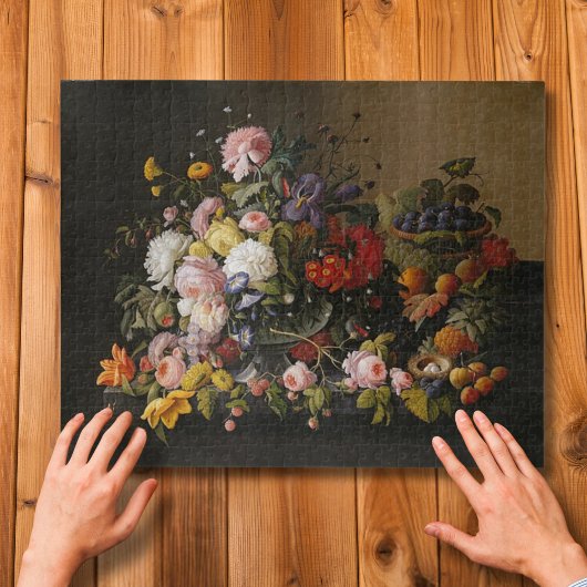 フローラルの豊かさ: セヴェリン・ローゼンの静物画 ジグソーパズル
