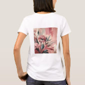 フローラルカラフル女子Tシャツ Tシャツ (裏面)
