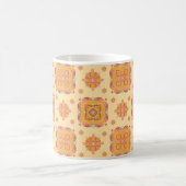 フローラルグリッド 陶器マグカップ コーヒーマグカップ (中央)