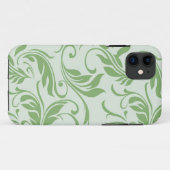 フローラルグリーンのiPhone 5 カバー (裏面(横))
