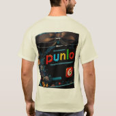 フローラルコード:Punlo美学Tシャツデザイン Tシャツ (裏面)