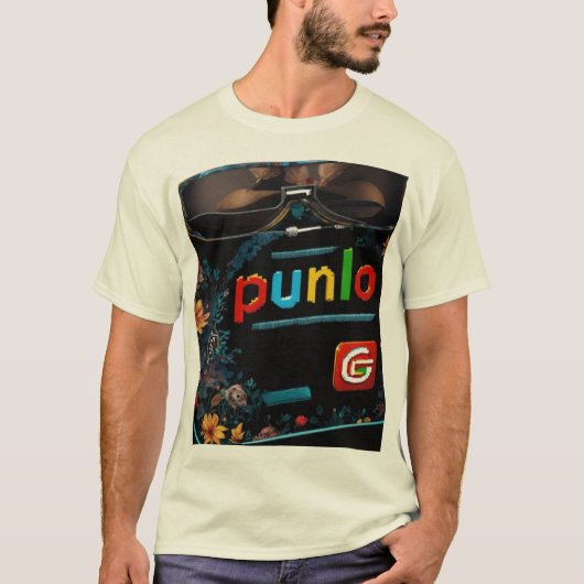 フローラルコード:Punlo美学Tシャツデザイン Tシャツ (正面)
