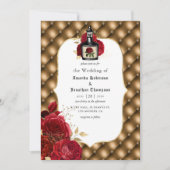 フローラルゴシックウェディング 招待状 (正面)