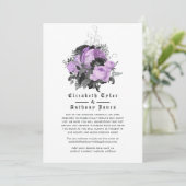 フローラルゴシック 縮小 ウェディングゲストリスト 案内状 (スタンド正面)