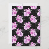 フローラルゴシック 縮小 ウェディングゲストリスト 案内状 (裏面)