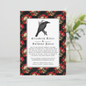 フローラルゴシック 縮小 ウェディングゲストリスト 案内状 (スタンド正面)